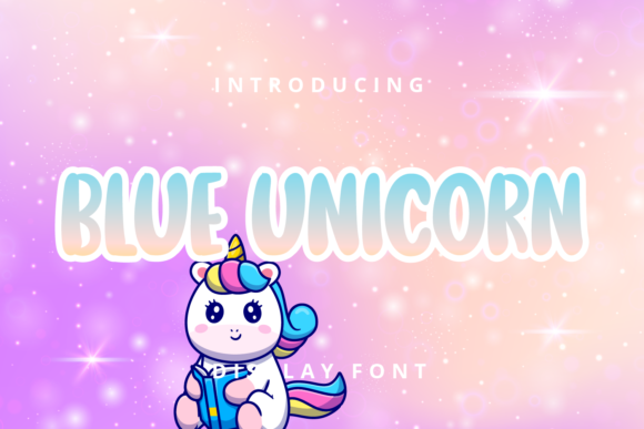 Blue Unicorn Font: A Joyful Display Typeface for Digital Design