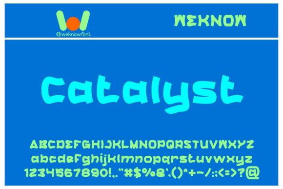 Catalyst Font: A Display Typeface for Playful and Creative Branding