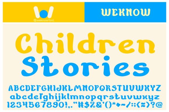 Children Stories Font: A Whimsical Typeface for Editorial Magic