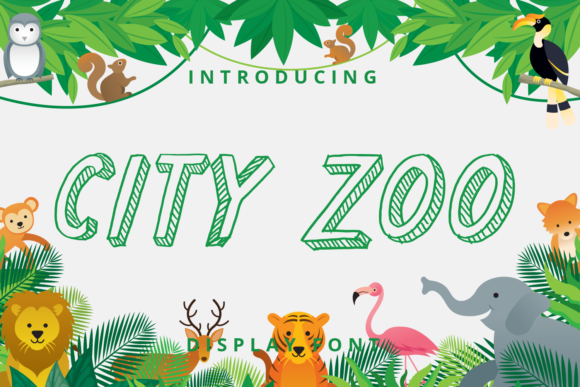 City Zoo Font: A Playful Display Typeface for Engaging Publications