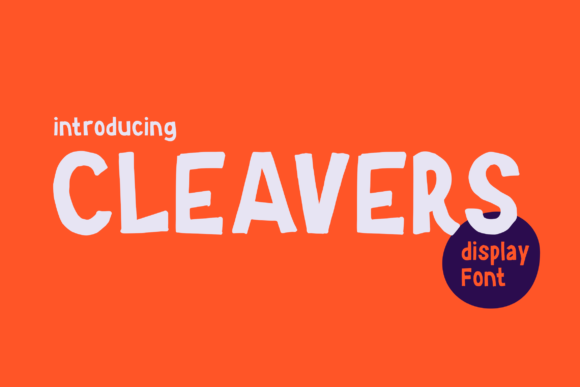 Cleavers Display Font for Editorial Design