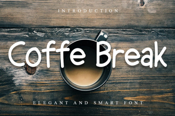 Coffe Break Font for Stylish Craft and Product Designs