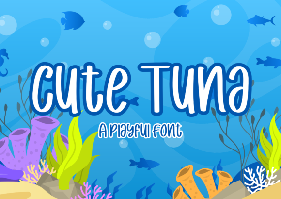 Cute Tuna Font for Playful and Authentic Craft Projects