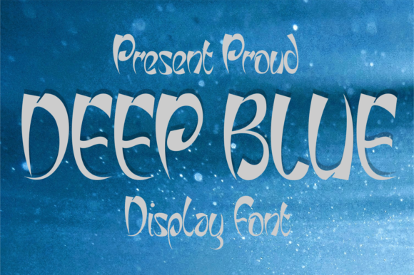 Deep Blue Font: A Joyful Display Typeface for Creative Projects
