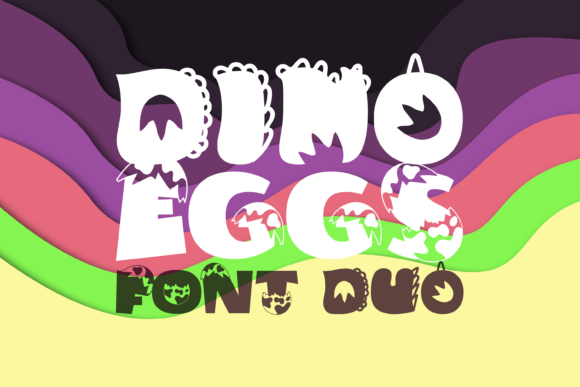 Dino Eggs Duo: A Playful Display Typeface for Modern Brand Identity