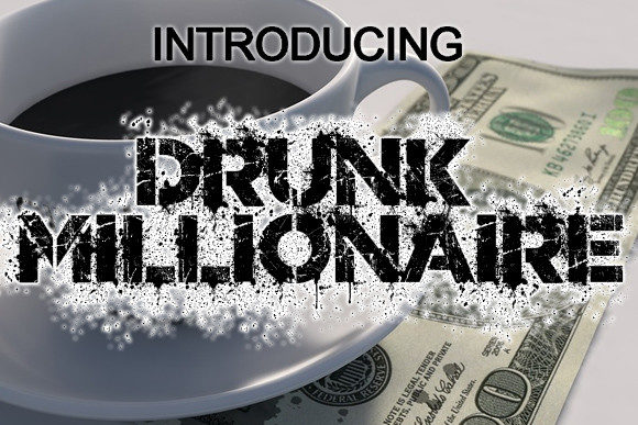 Drunk Millionaire Font: A Bold Display Typeface for Editorial Design