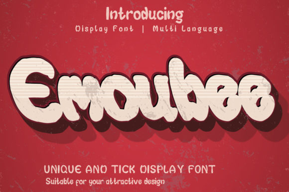 Emoubee: A Display Font That Elevates Campaign Visuals