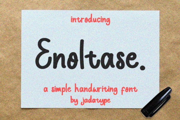 Enoltase Font Review: A Charming Display Type for Realistic Designs