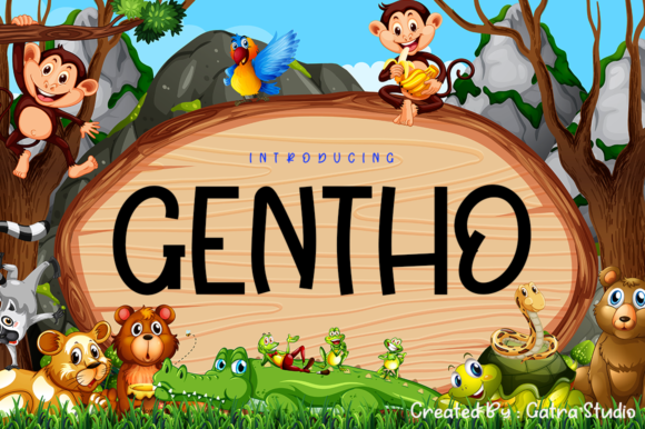Gentho Display Font for Modern Editorial Design