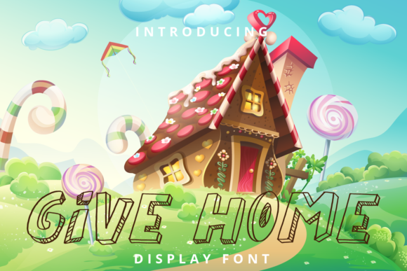 Give Home Font: A 3D Display Typeface for Beautiful Craft Projects