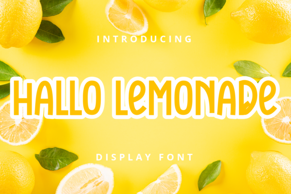 Hallo Lemonade: A Thick Display Font for Bold Web Design