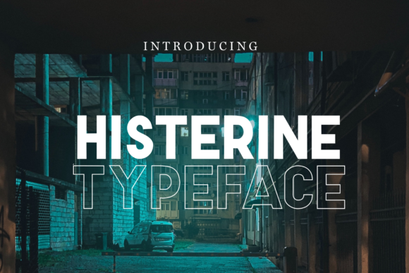 Histerine Display Font for Bold Marketing Campaigns