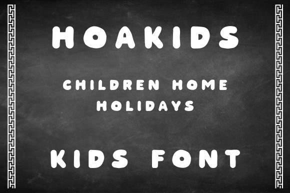 HOAKIDS Font: A Creative Maker’s Display Typeface for Handmade Designs