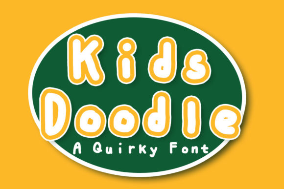 Kids Doodle Font for Creative Business Branding