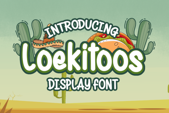 Loekitoos Display Font for Bold, Engaging Branding and Design