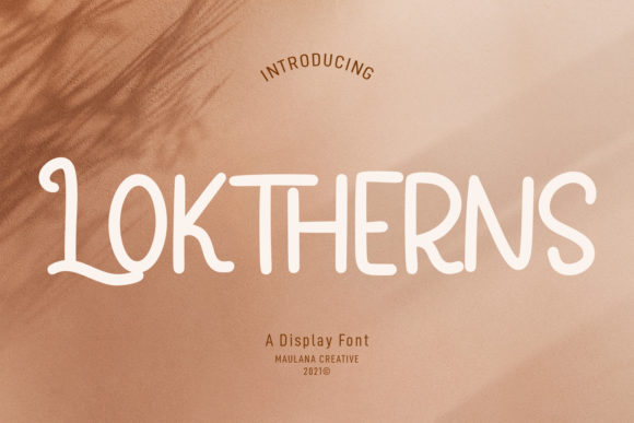 Loktherns Font Adds Vintage Flair to Modern Web Design