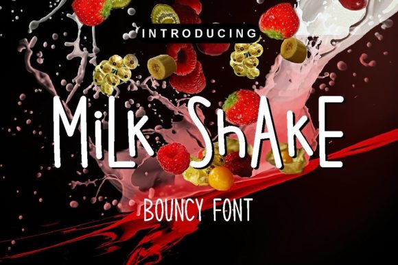 Milk Shake Font for Joyful and Bouncy Web Design