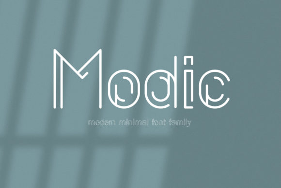 Modic Display Font for Creative Makers and Shop Owners