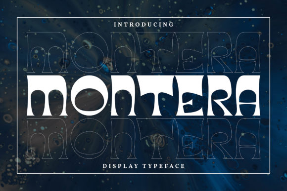 Montera Font: A Whimsical Display Typeface for Creative Publishing