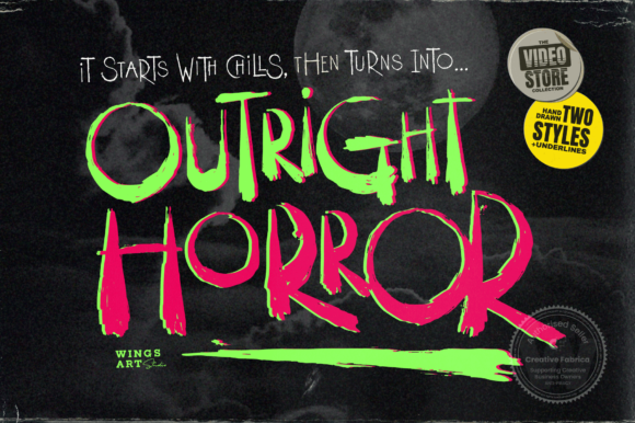 Outright Horror: The Creepy Display Font for Bold Branding