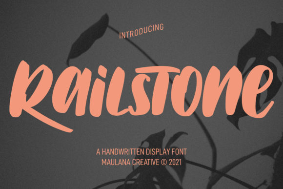 Railstone: A Joyful Display Font for Small Business Branding