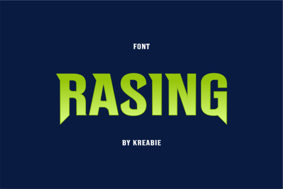 Rasing Font: A Modern Display Typeface for Editorial Design
