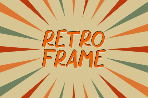 Retro Frame Font for Editorial Design and Creative Publishing