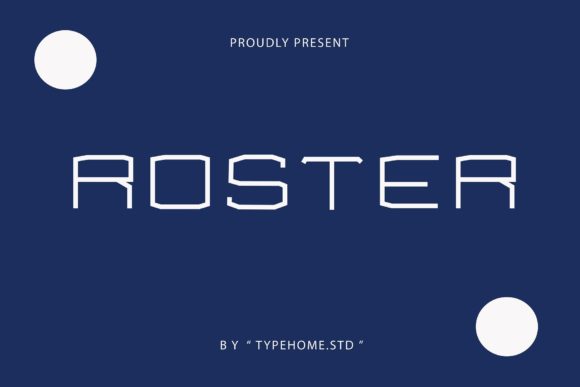 Roster Display Font for Bold Branding and Creative Campaigns