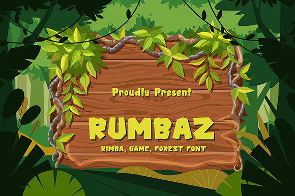 Rumbaz Display Font for Editorial Design