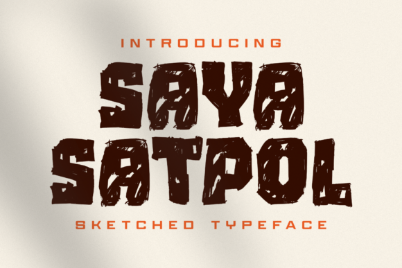 Saya Satpol: Bold Display Font for Creative Projects