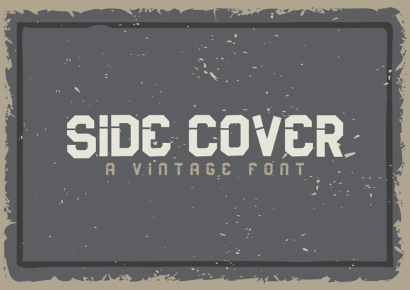 Side Cover Font: A Bold Display Typeface for Digital Design