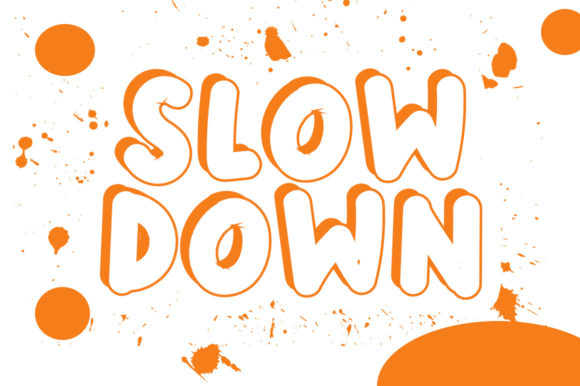 Slow Down Font for Playful Web Design and Branding