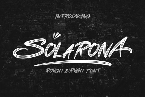 Solarona Display Font for Bold Editorial Design