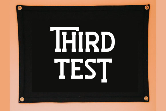 Third Test Font: A Bold Display Typeface for Dynamic Branding