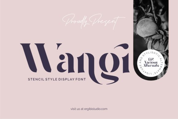 Wangi Font: A Bold Display Typeface for Editorial Design