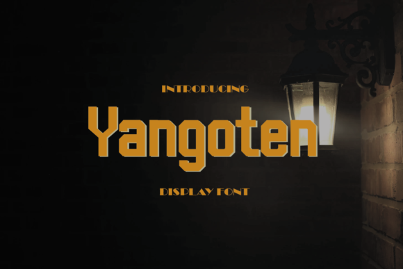 Yangoten Font for Bold Display Typography