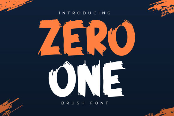 Zero One: A Bold Display Font for Modern Design